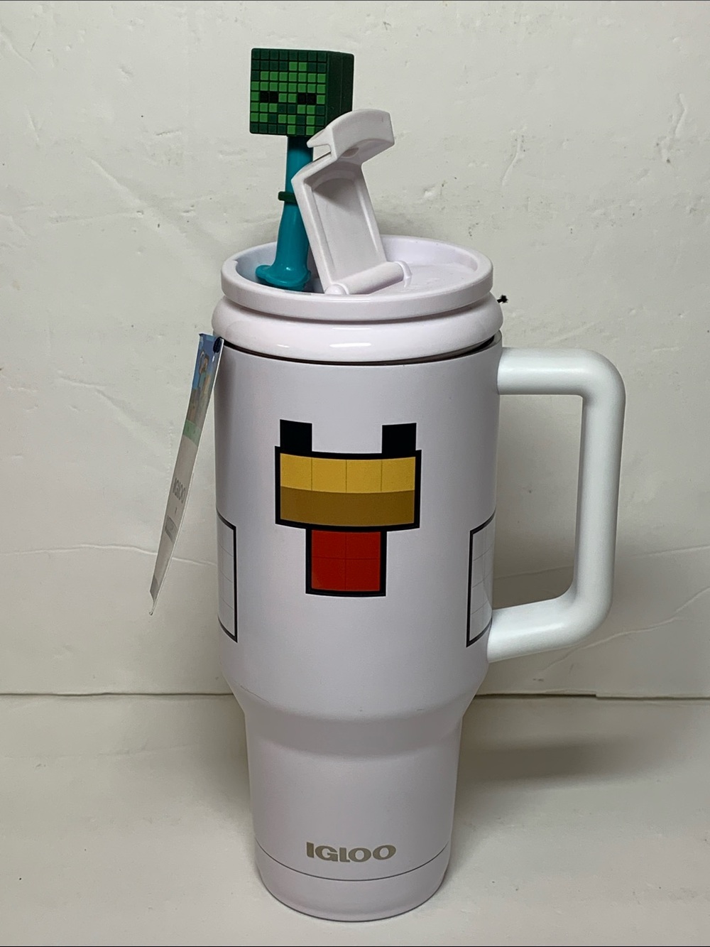 Minecraft x Igloo 32 oz Tumbler White Chicken Jockey Travel Mug NWT